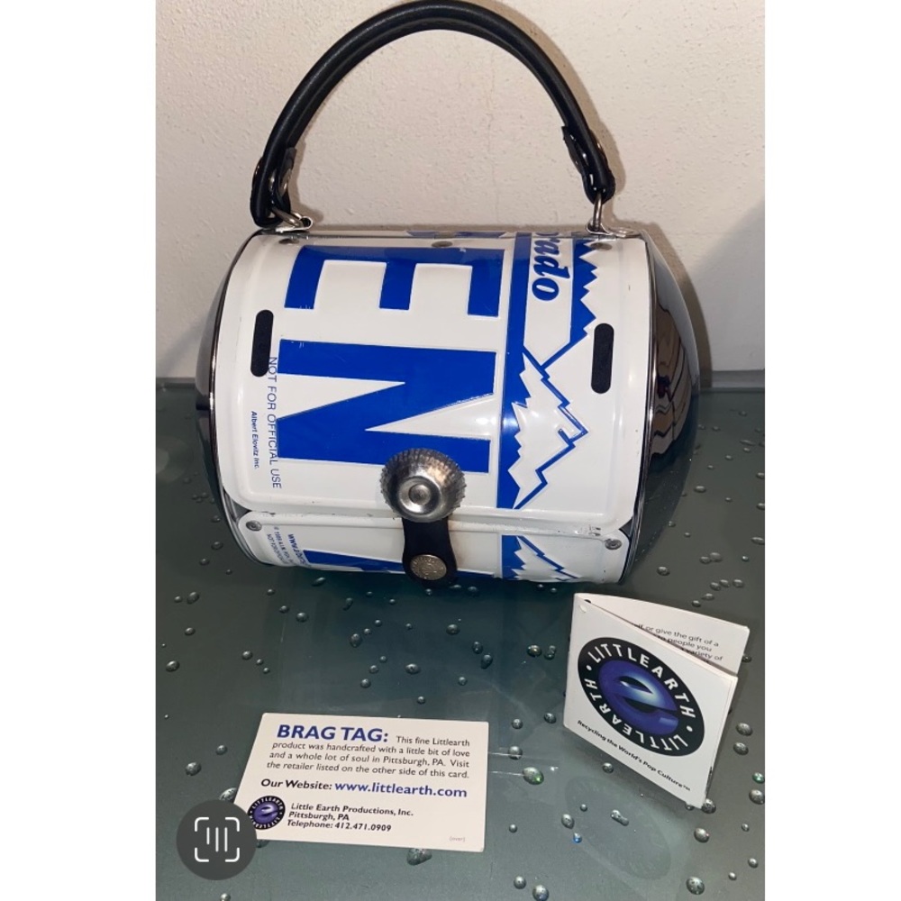 Little Earth ASPEN Colorado License Plate Barrel RARE Showstopper Bag 🤩
